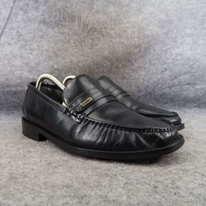 Calimod Shoes Mens 41 Loafer Moccasin Classic Slip On Leather Lifestyle Black